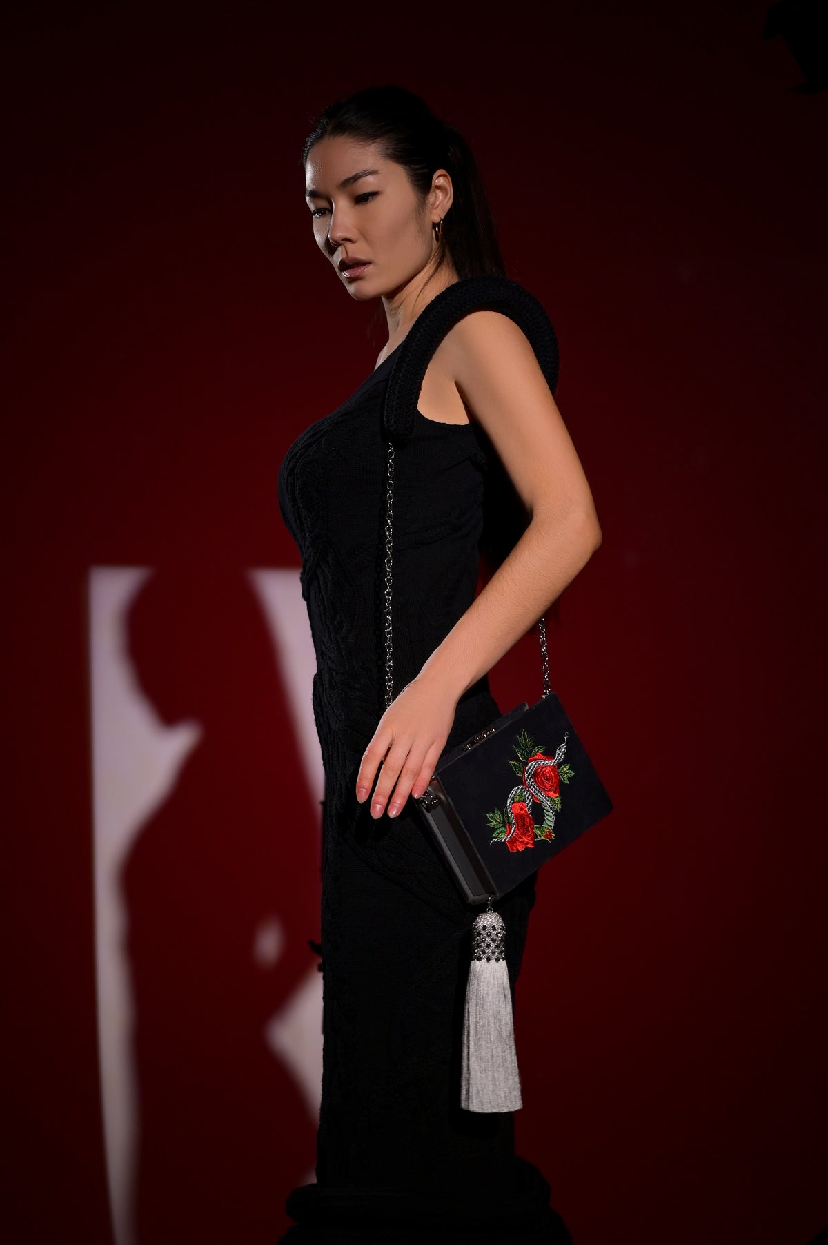 Clutch "Snake and Roses"