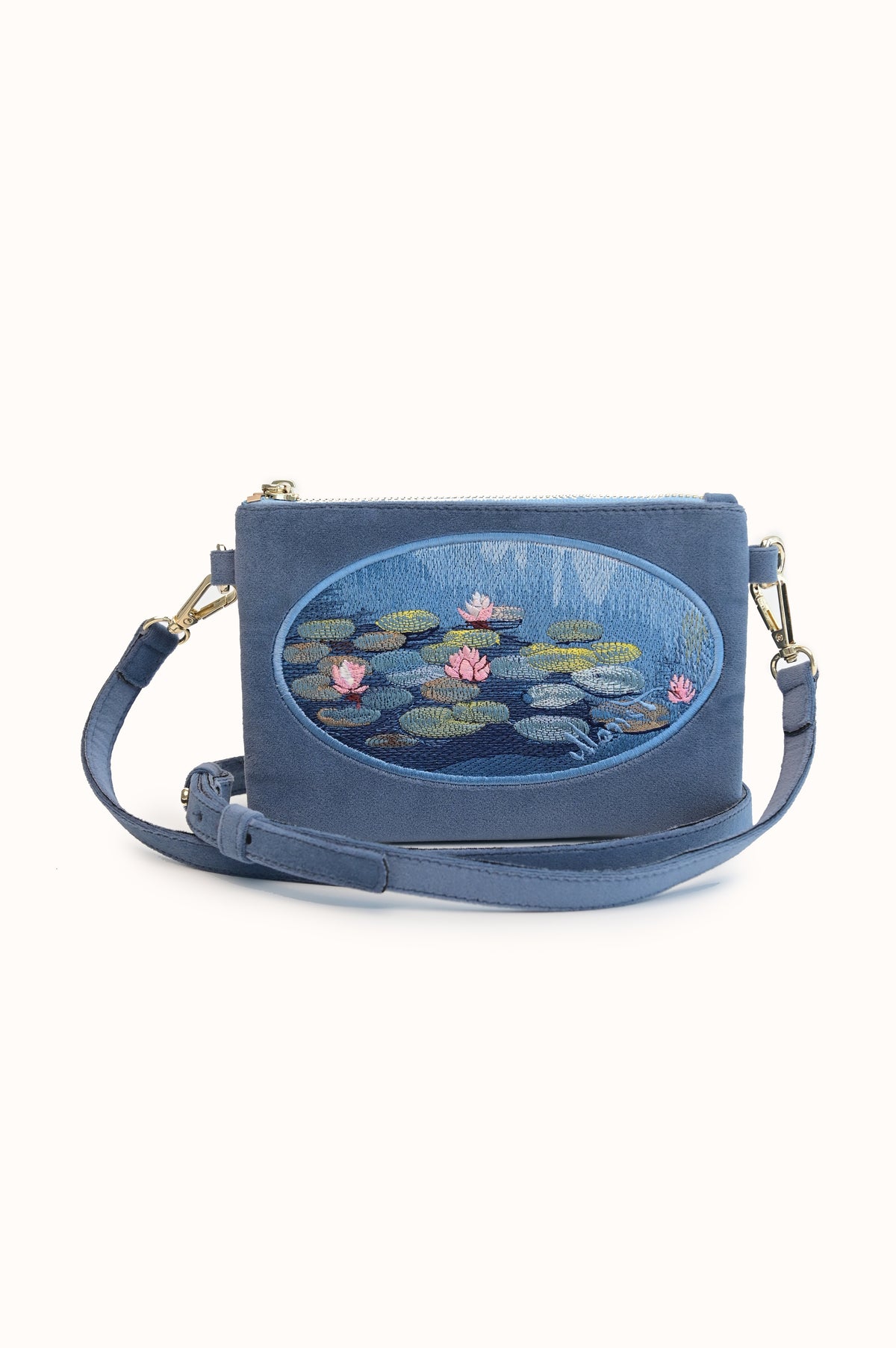 "Water Lilies" Velvet Pouch