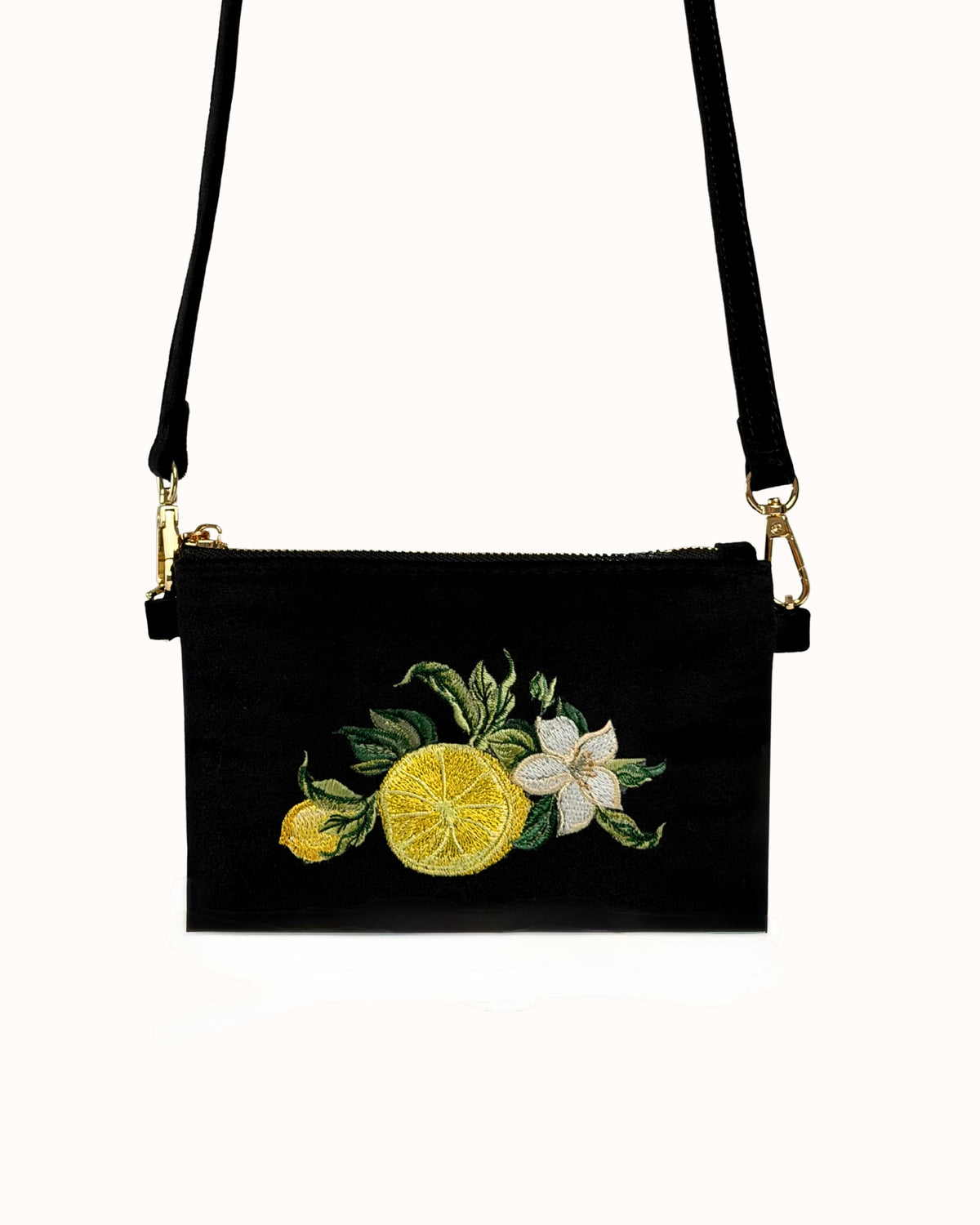 Velvet Purse "Lemons"