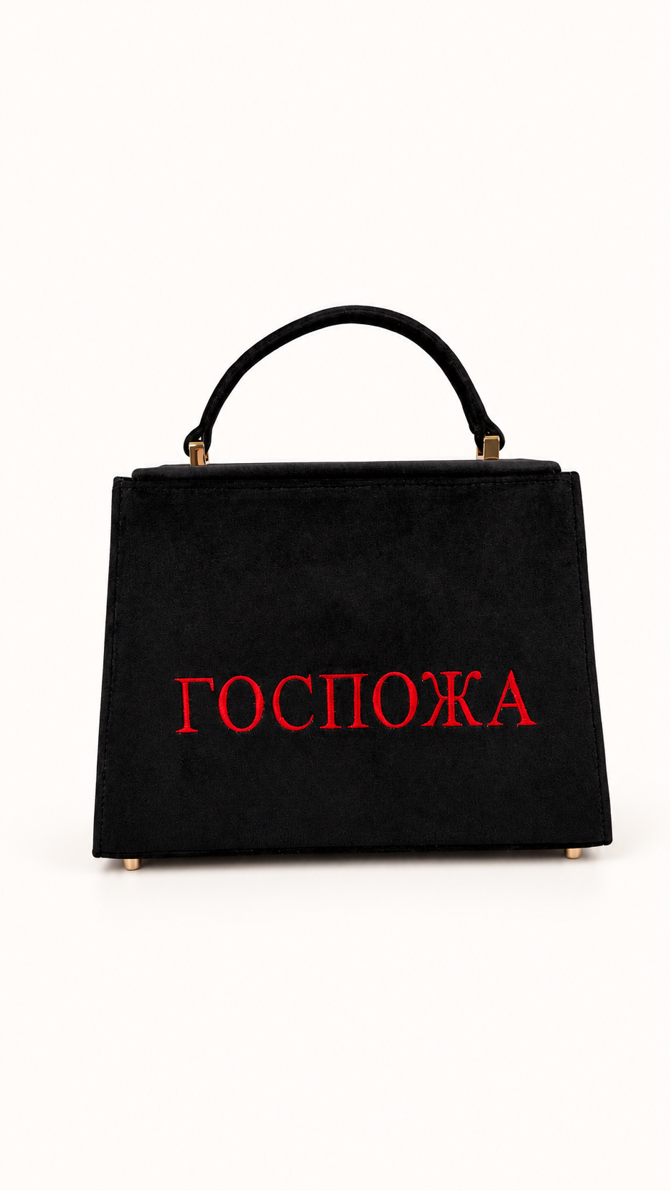 Сумка з оксамитового велюру "ДОМІНА ГОСПОЖА"