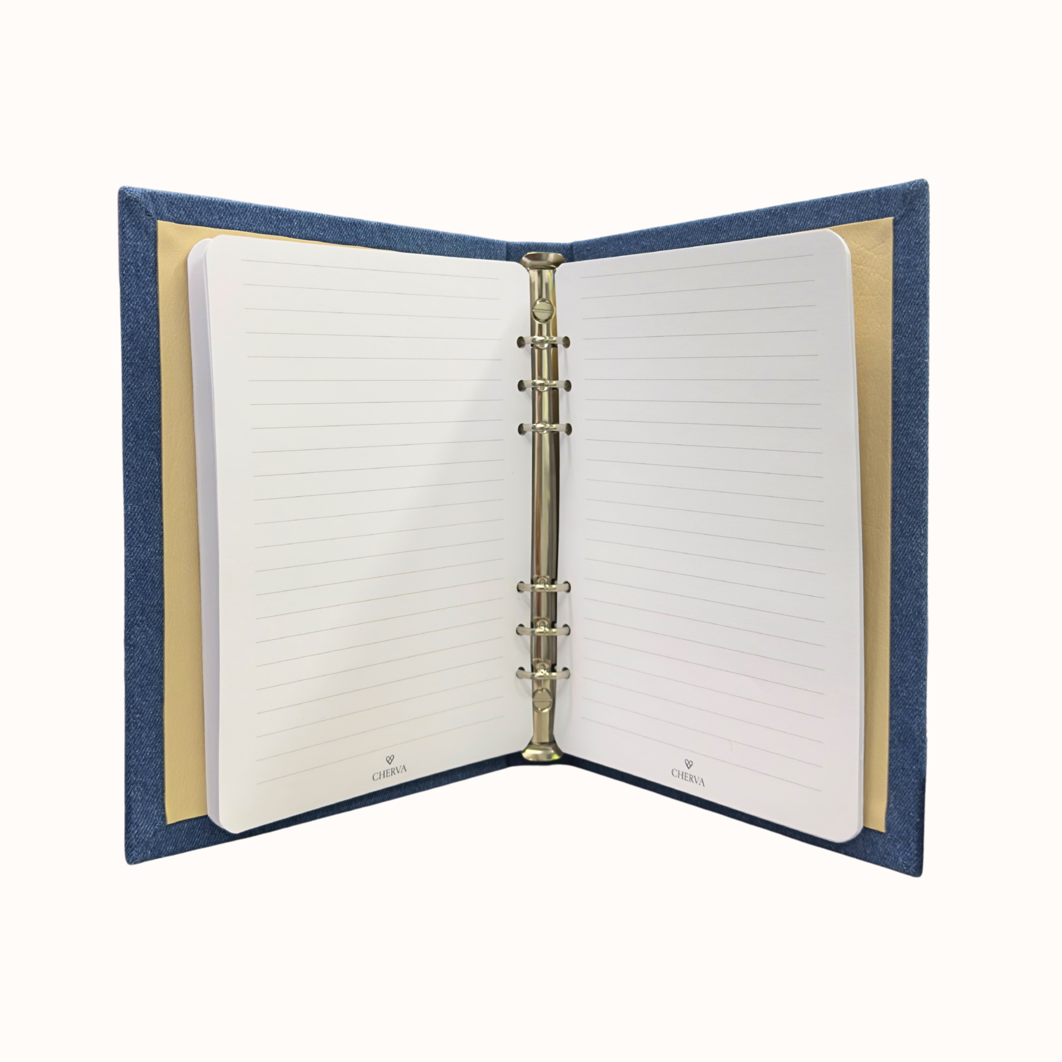 Refillable paper block for a notebook