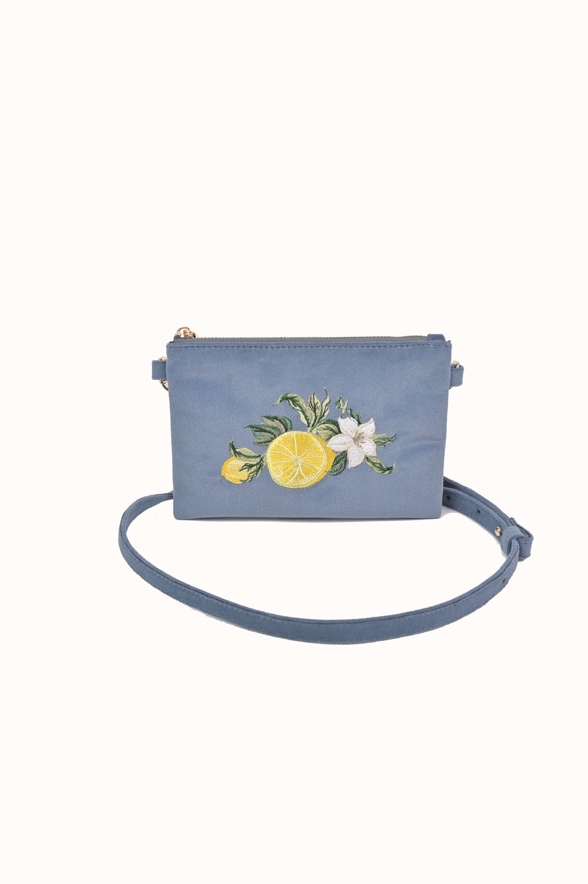 Velvet Purse "Lemons"
