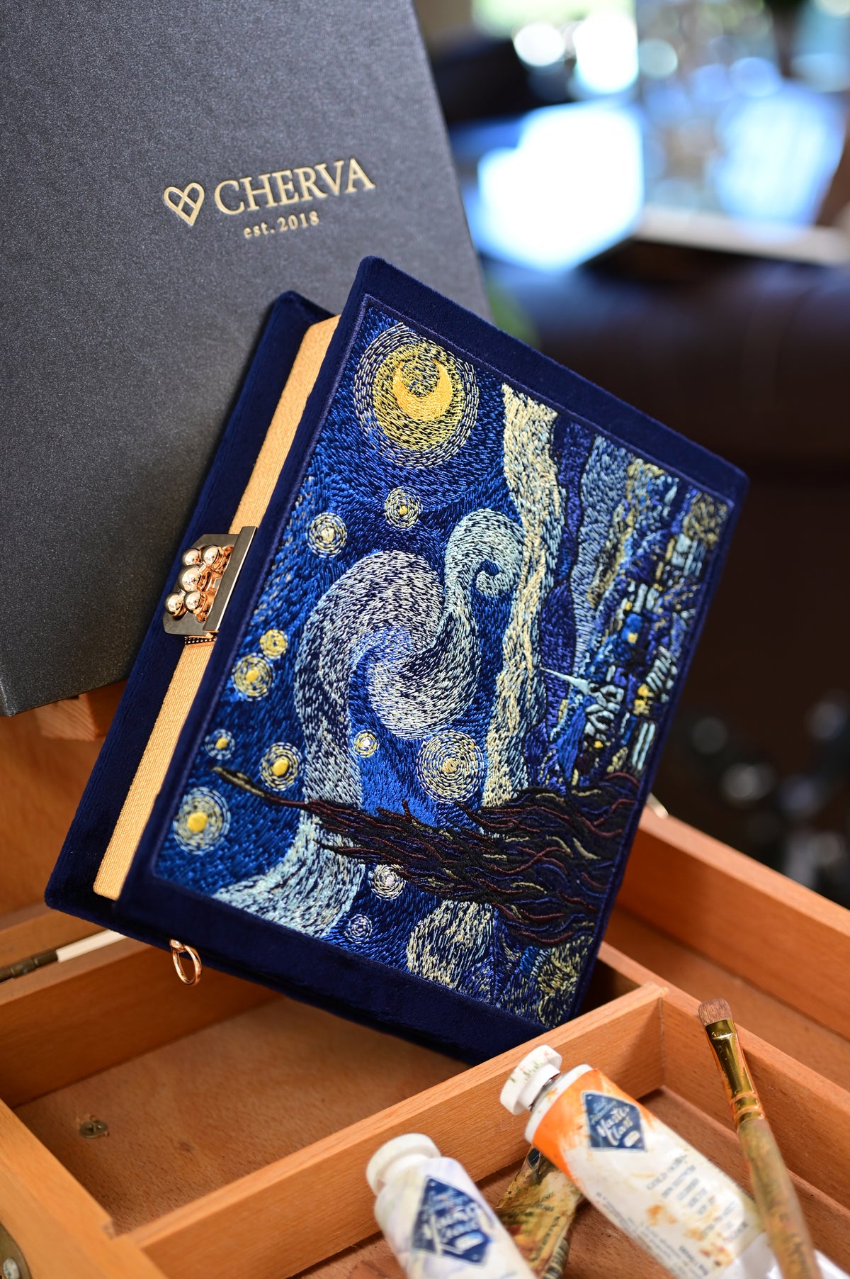 Van Gogh Clutch "Starry Night"