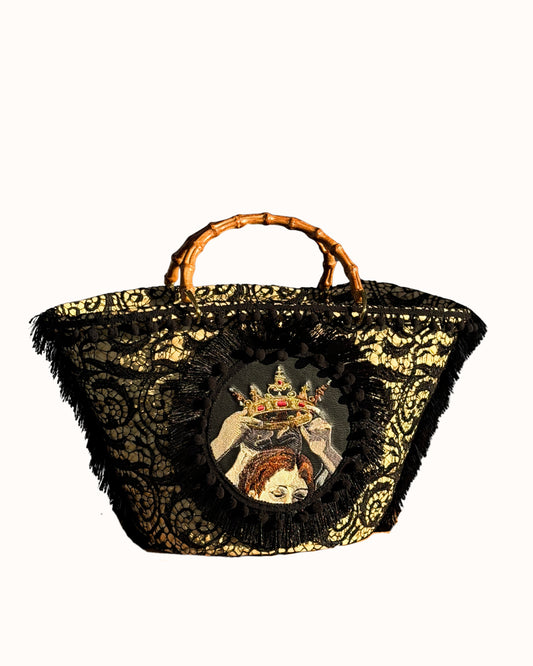 Сумка з мараканської соломи Caravaggio