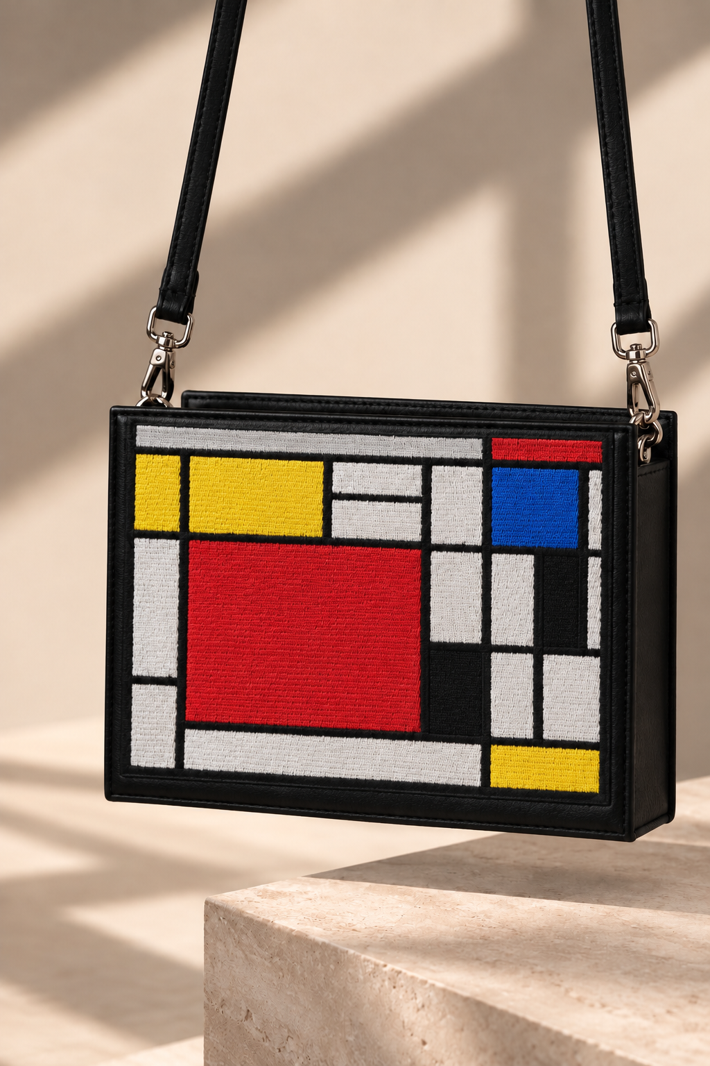 Шкіряна сумка-клатч «Mondrian»