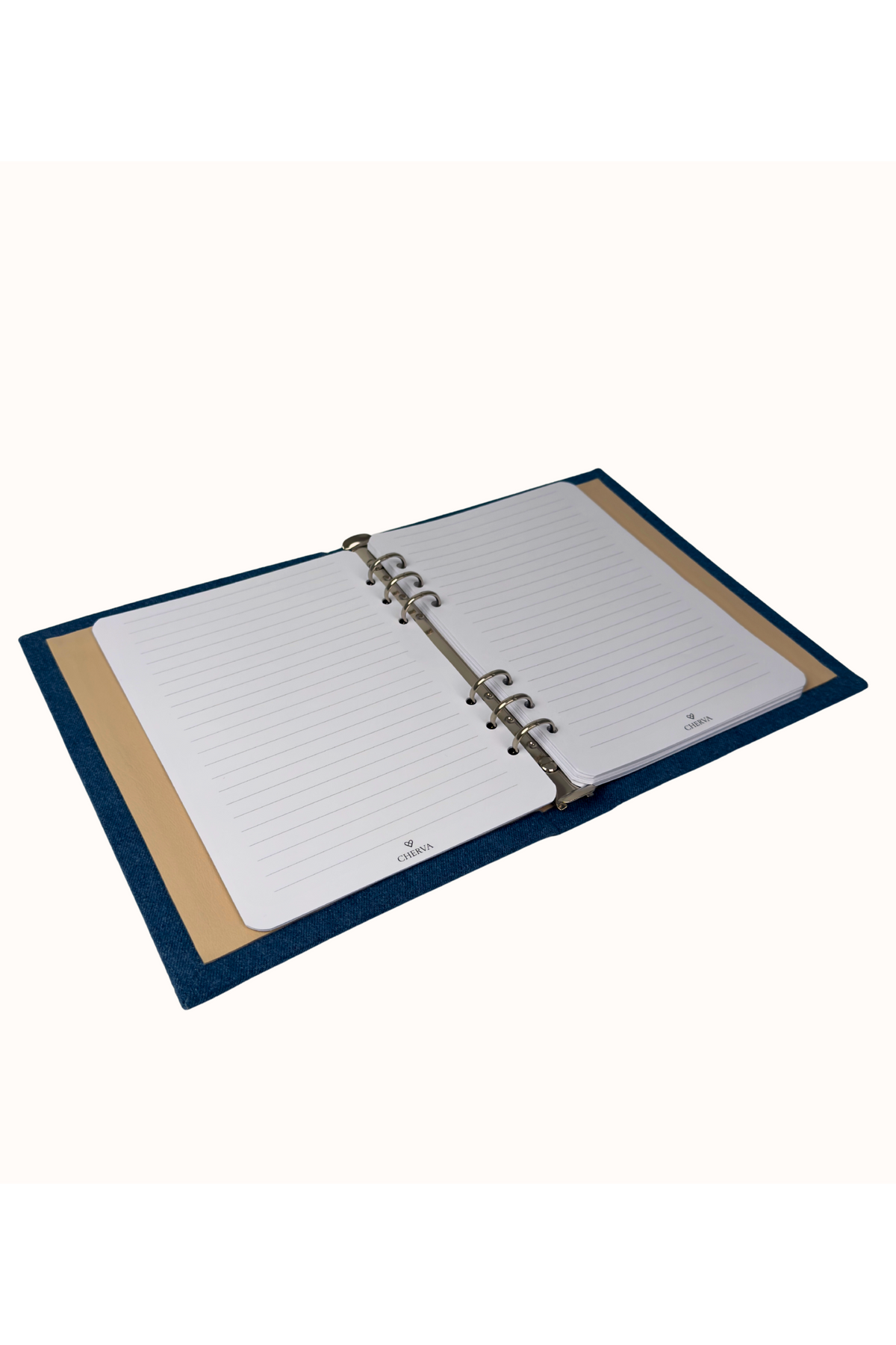 Refillable paper block for a notebook