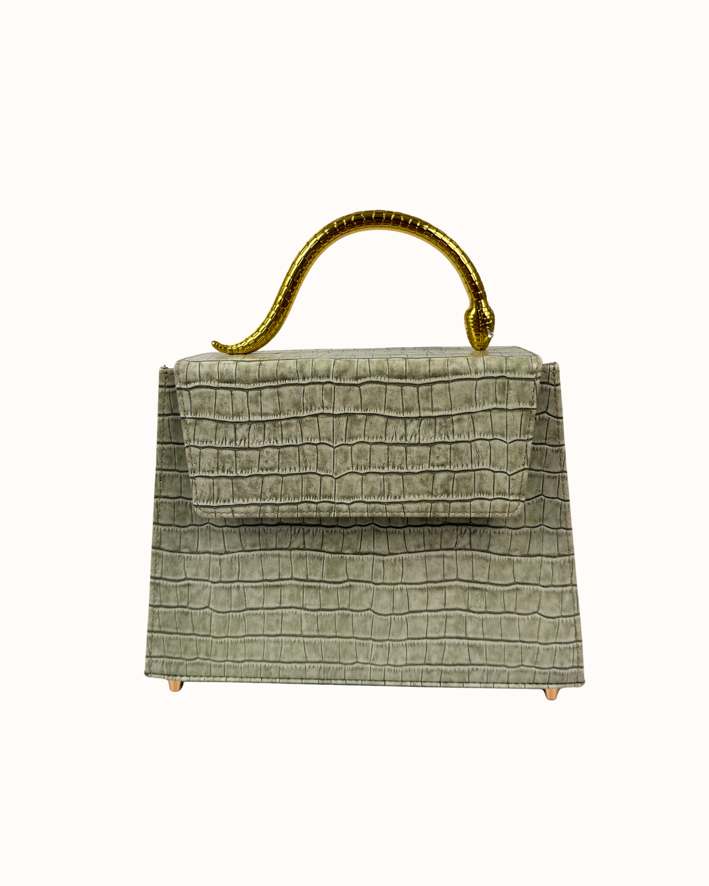 Golden Snake in Sage Olive
