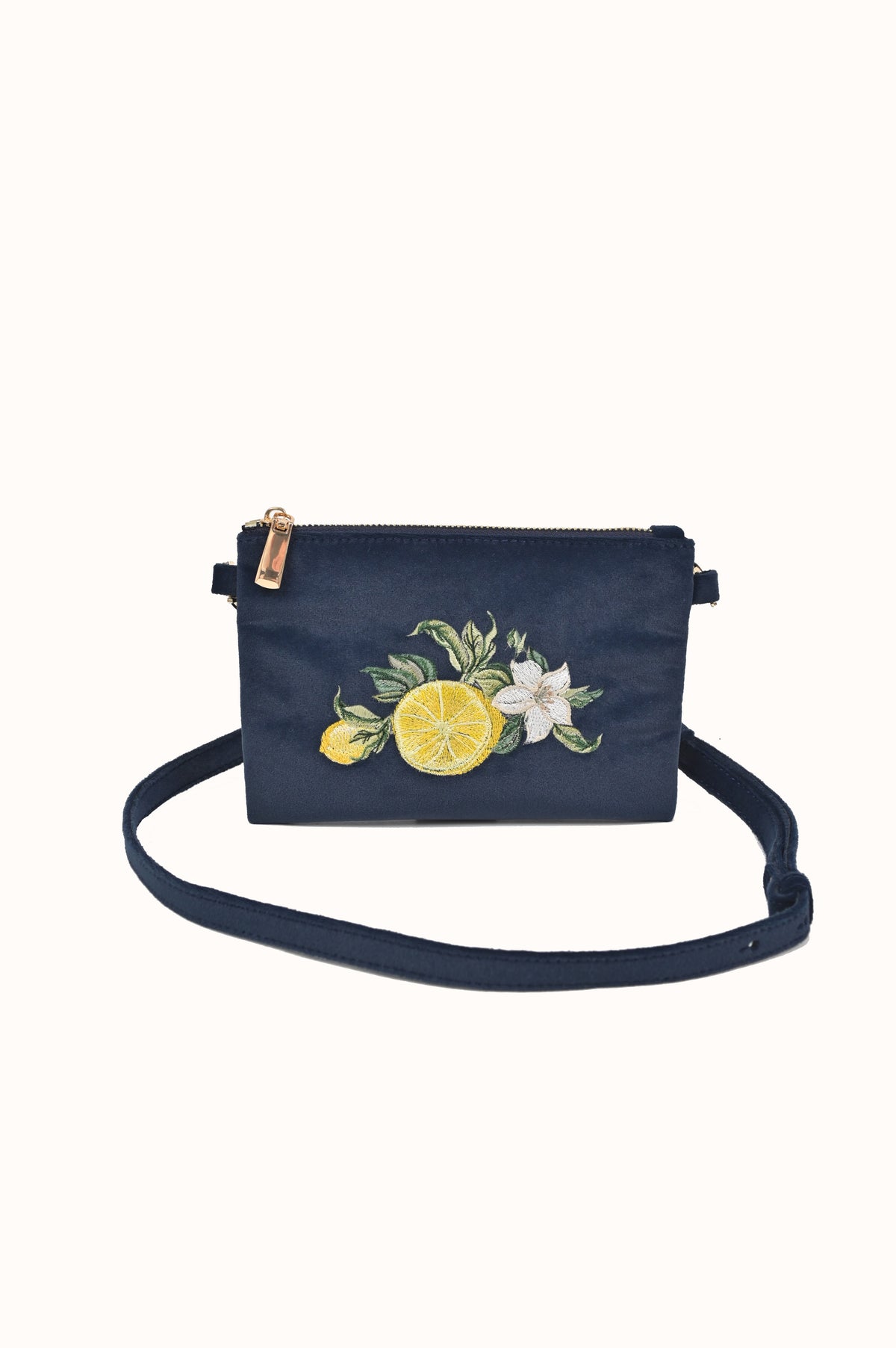 Velvet Purse "Lemons"