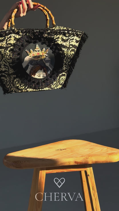 Сумка з мараканської соломи Caravaggio